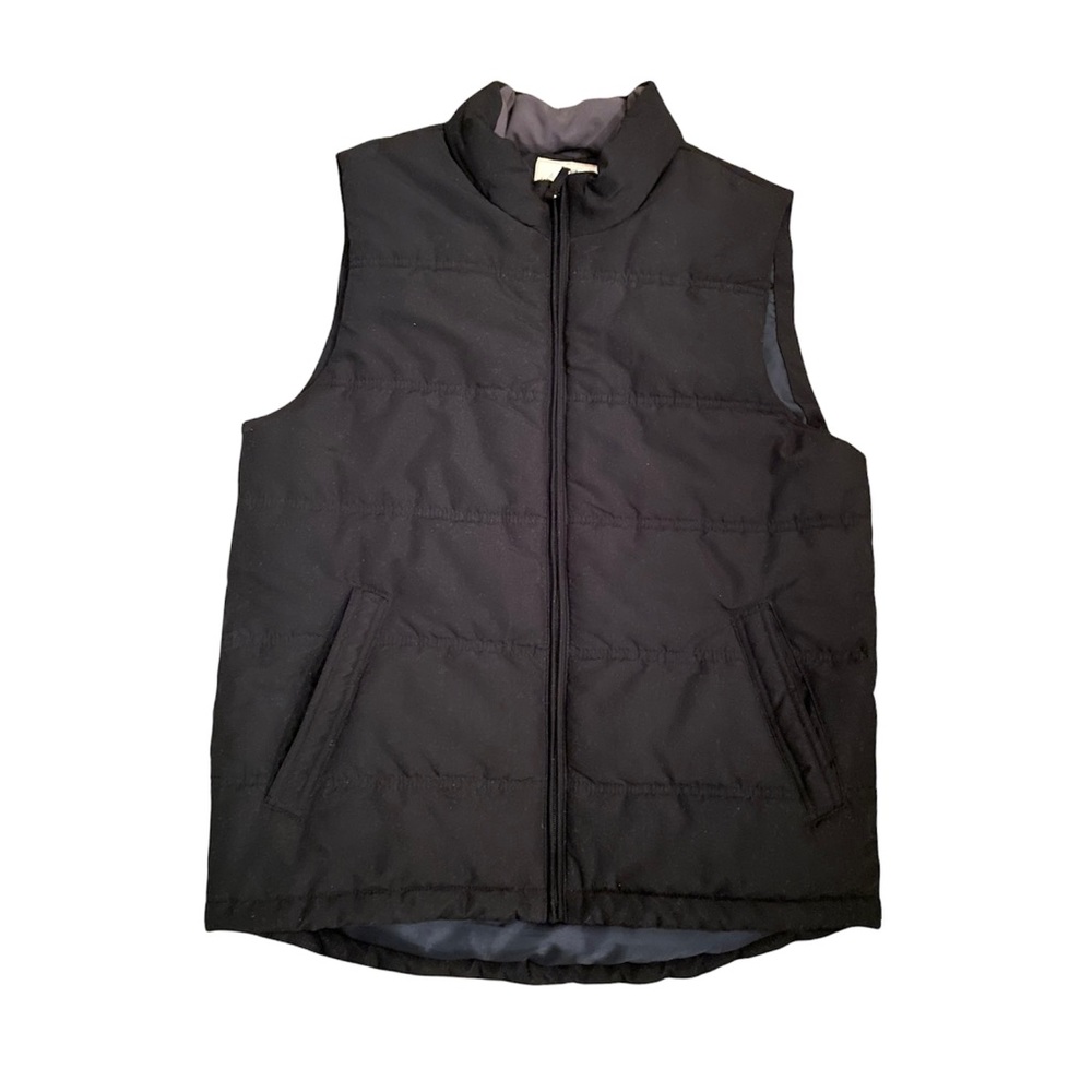 Men's black vest jacket